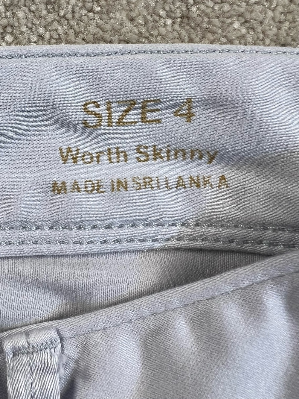 Lilly Pulitzer Worth Skinny Pants 5 Pocket Light Blue/Gray Women's 4 - Picture 5 of 10